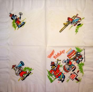 BF-218 Known Figures - 3-ply - Hanna Barbera 1962 - Yogi-Bear - 35x35cm